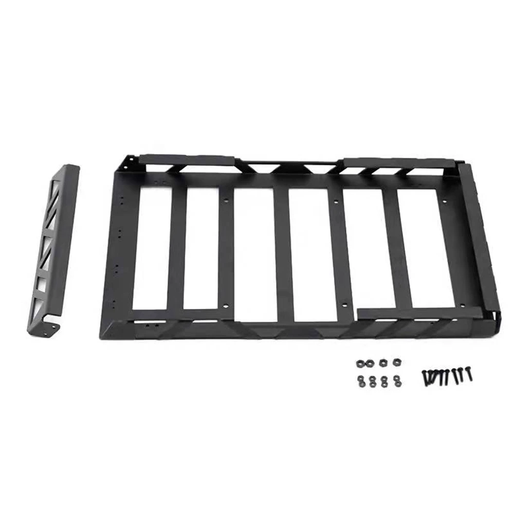 Metal Luggage Carrier Roof Rack for 1/10 RC Crawler Car Axial SCX10 Traxxas TRX4 Bronco RC4WD D90 YK4102 Parts