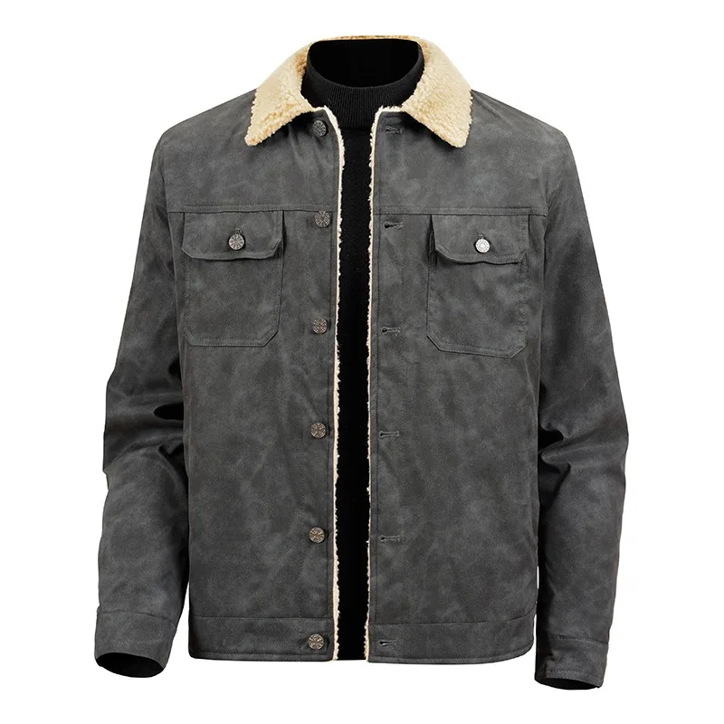 

Men's Jackets Winter Warm Waterproof High Quality Coat Comfortable Casual Outerwear Lapel Coat Outdoor Classic Soft Jackets Men