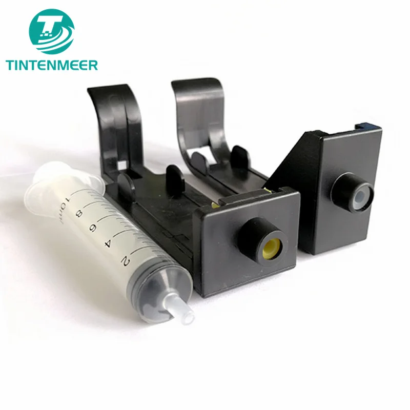 TINTENMEER One Inch 25.4mm + Half Inch 12.7mm Refill Tool Clip For HP 15 45 78 HP15 HP45 HP78 Ink Cartridge Blocking Extract air