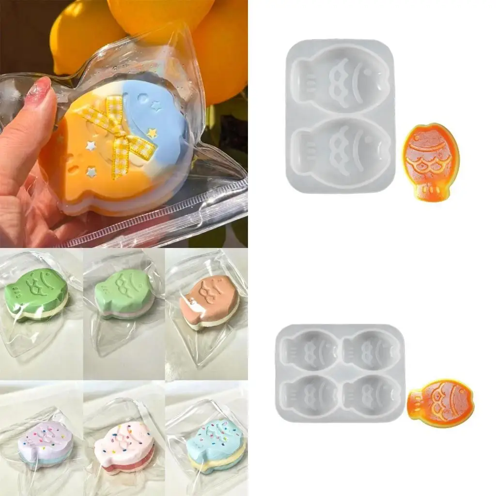 

652F Dessert and Molds Tool Fish Cake Making Moulds Fish Shaped Chocolate Molds for Parties and Celebration