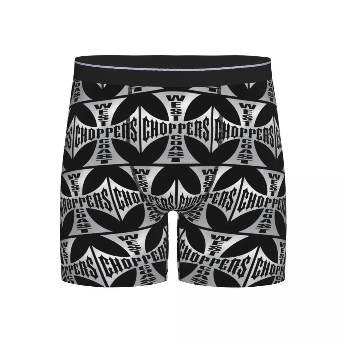 

Длинные трусы-боксеры, шорты, персонализированные трусы-чопперы с железным крестом на западном побережье, мужское нижнее белье для мужчин, подарки бойфренду
