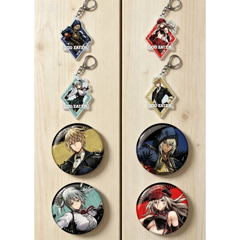 GOD EATER Soma Schicksal Alisa Ilinichina Amiella Julius Visconti Ciel Alençon Acrylic Pendant Keychains bag decorations