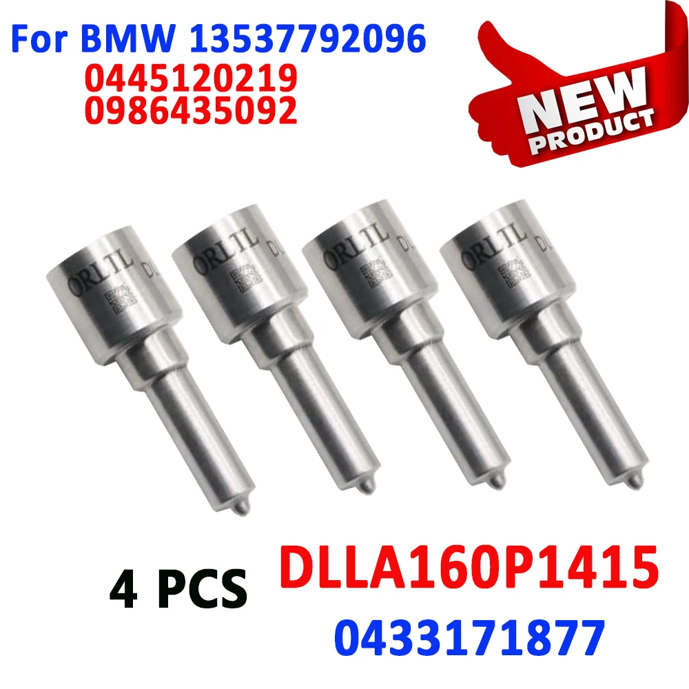 

4 PCS Diesel Injector Auto Nozzle DLLA160P1415 0 433 171 877 Fuel Oil DLLA 160 P 1415 Oem 0433171877 For BMW 0 445 110 219