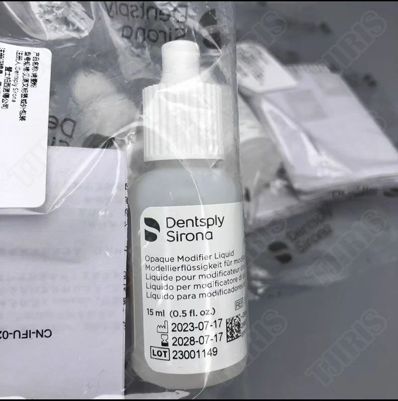 معجون أسنان Dentsply Ceramco 3 معجون قاعدة غير شفاف A1-D4/سائل تعديل غير شفاف/سائل النمذجة/البقع الزائفة وسائل الصقيل