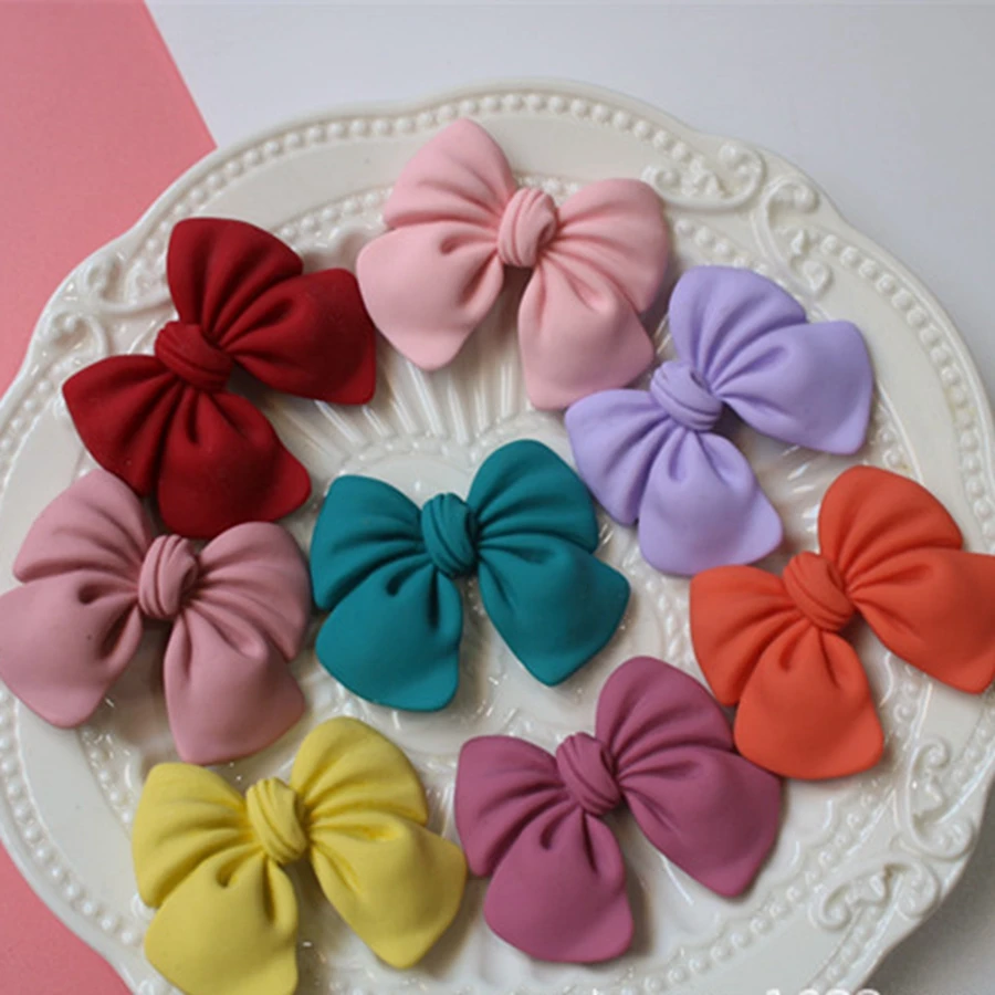 

100pcs/lot Resin Bowknot 3D patches diy decoration crafts phone hair accessories wholesale