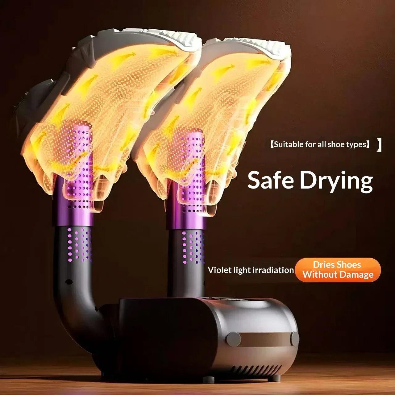 2026 Intelligent Timer Shoe Dryer Household Hot Air Quick Drying Deodorizer Foldable Portable Shoe Warmer for Sneakers Boots