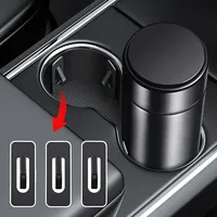 3Pcs Car Cup Holder Limiter Fixing Clips Auto Water Cup Slot Limit Pad Car Bottle Console Slot Slip Limiters