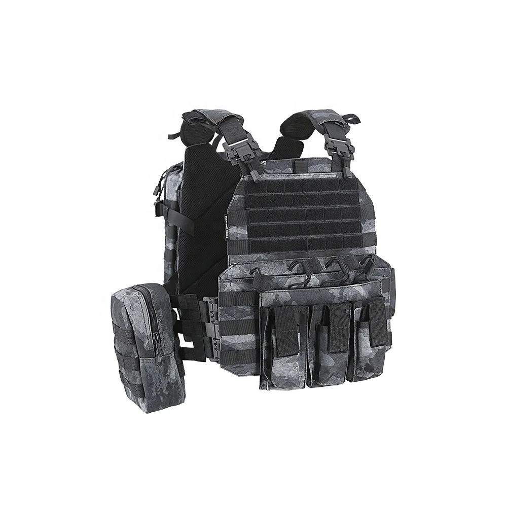 

KMS Hot Sale Camouflage Popular Tactical Multifunctional Molle System Hunting Security Tactical Molle Vest