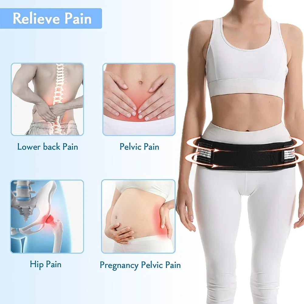 1Pcs Sciatica Belt for Women Men - SI Joint Support Belt Brace - for Lower Back, Sacroiliac, Sciatic, Pelvic, Lumbar, Hip, Leg