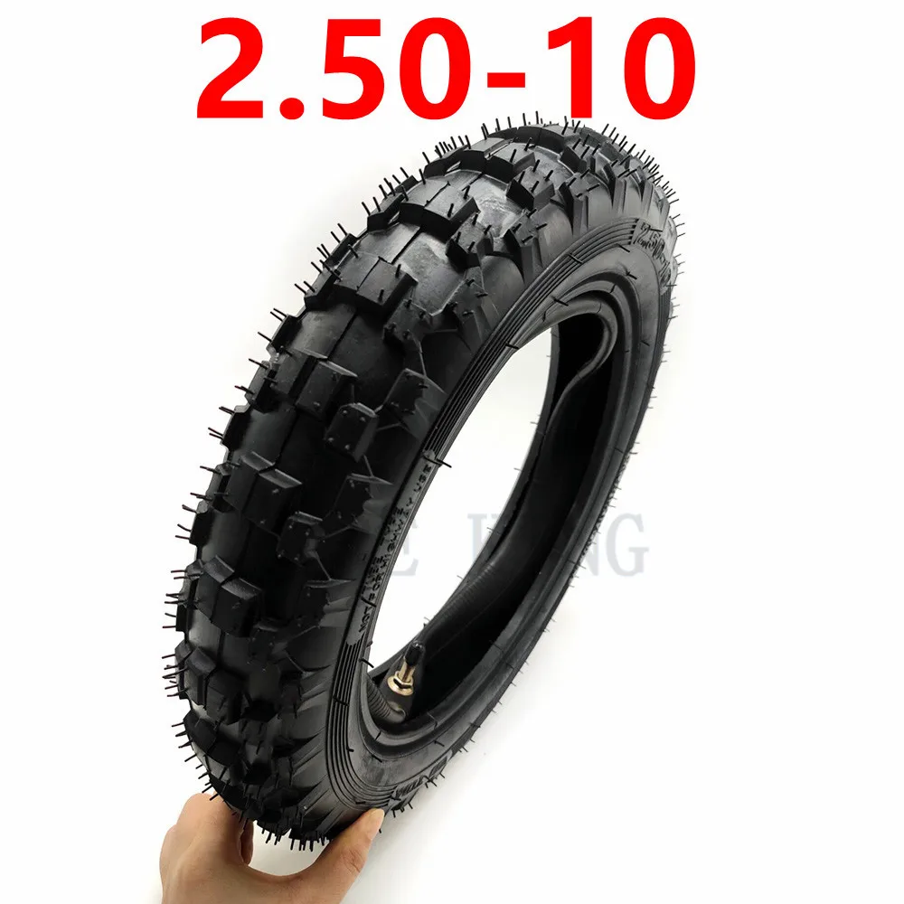 Motorcycle Tyre Inner Tube 2.50-10 Pocket Durable Thick Wheel Rubber Motorcycle Tire for Honda CRF50 XR50 Yamaha PW50