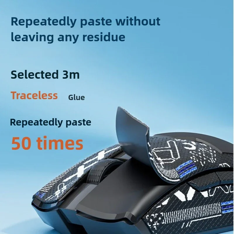 For Razer Deathadder V4 PRO Mouse， Precision Cut Anti-Slip Grip Stickers， Durable Smooth Glide Replacement Skates
