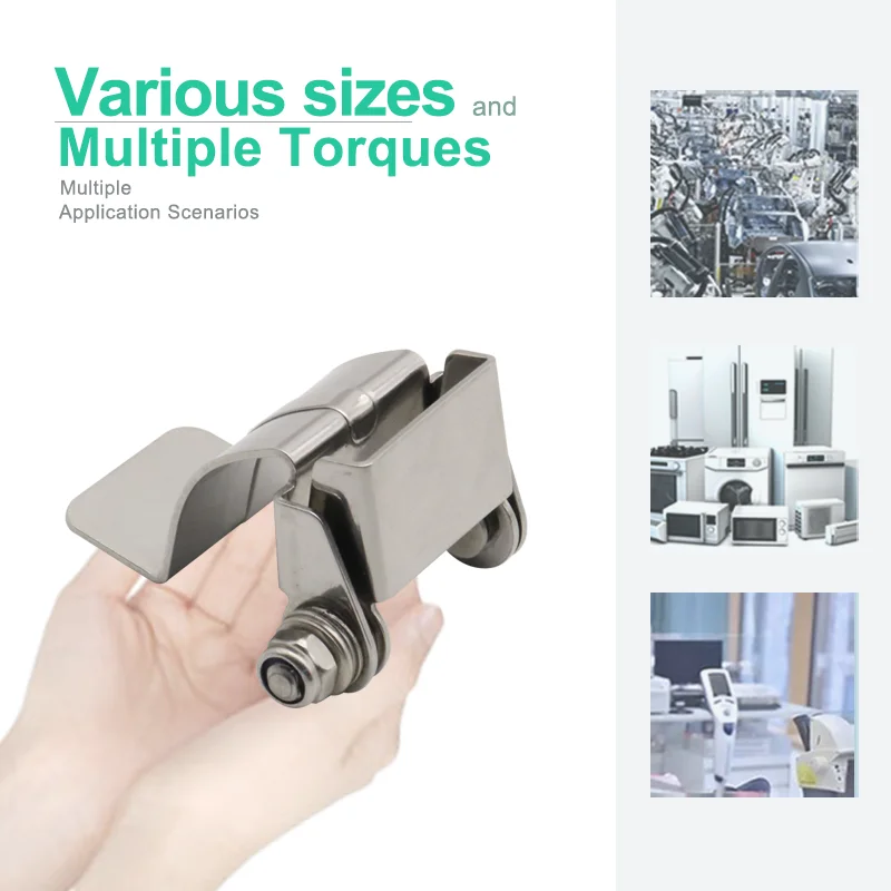 2pcs Concealed Non Perforated Welded Adjustable And Positionable Damping Hinges Suitable For Electrical Equipment Cabinet Doors