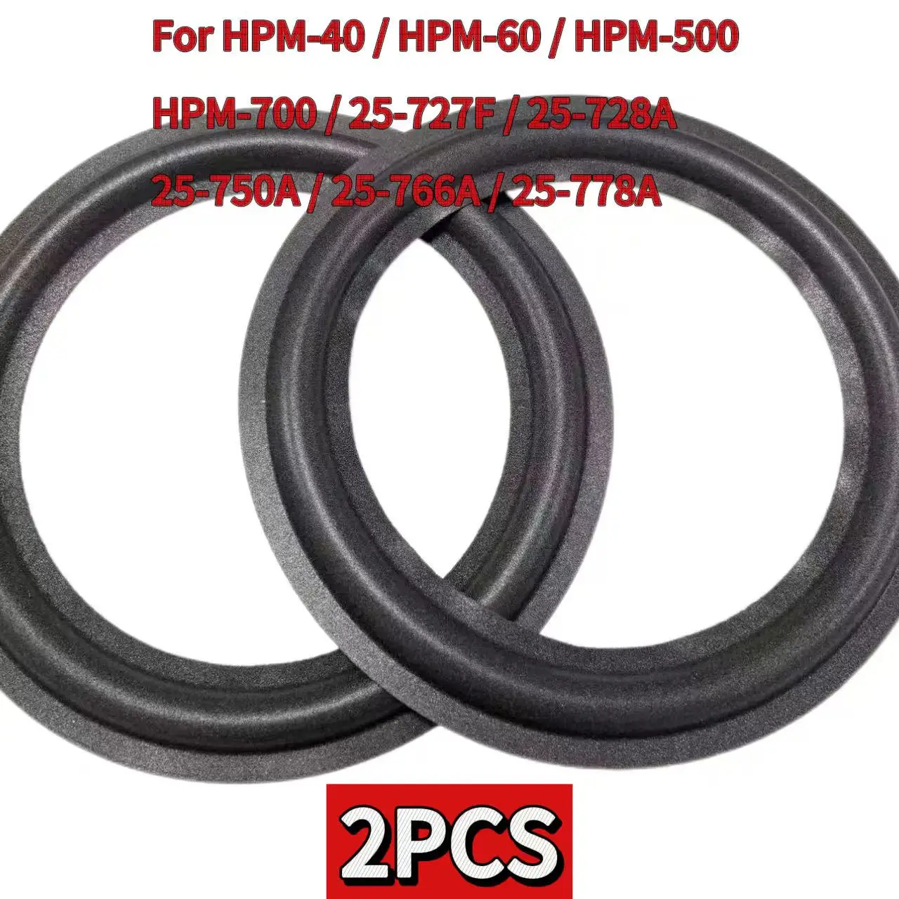 For Pioneer HPM-40 HPM-60 HPM-500 HPM-700 25-727F 25-728A 25-750A 25-766A 25-778A Speaker Foam Repair Folding Edge Ring （2PCS）