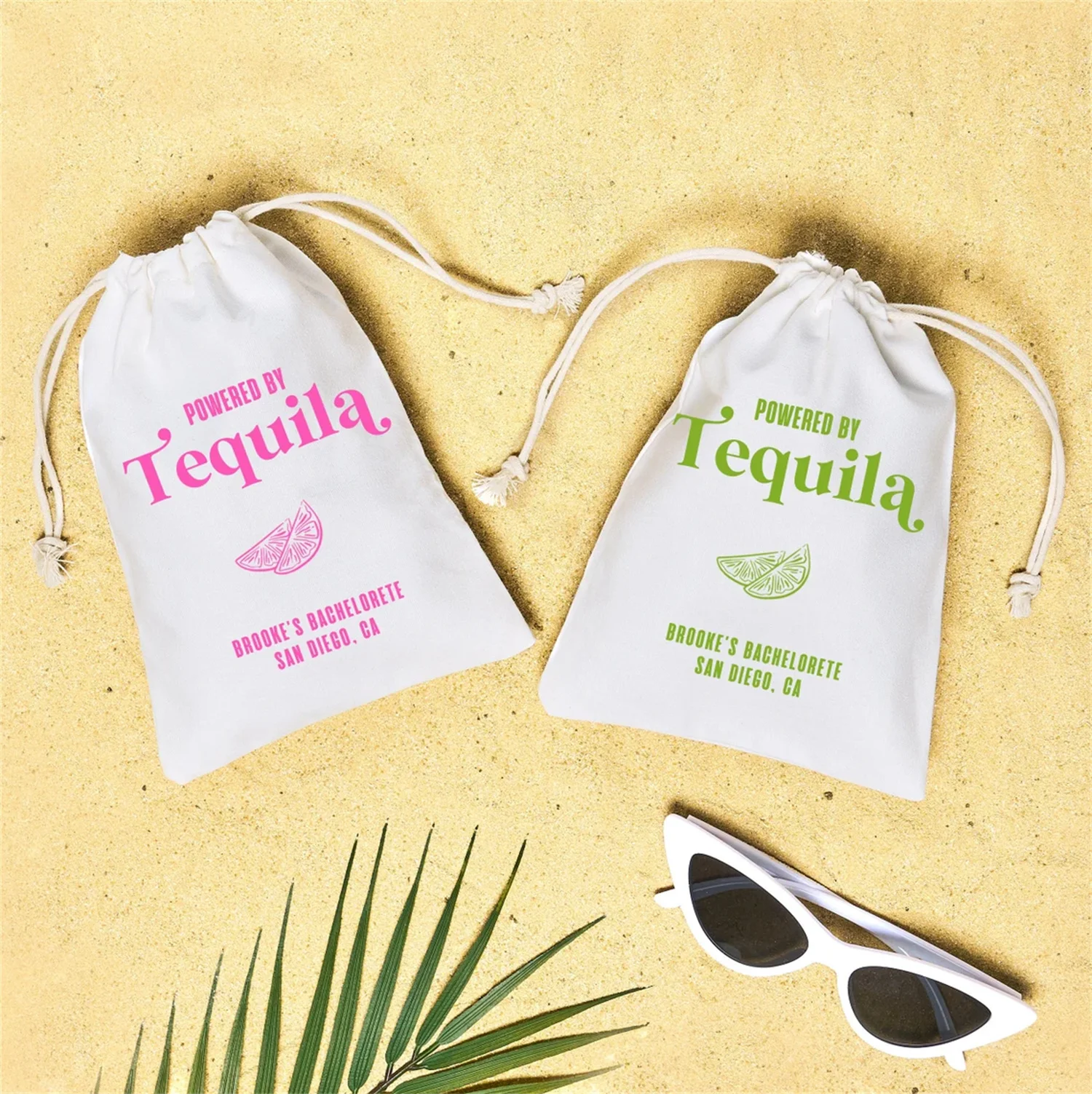 Powered by Tequila Hangover Kit Final Fiesta Мексиканский комплект для восстановления девичника Сумки для вечеринок Подарок подружке невесты Наречена Холст Рисунок