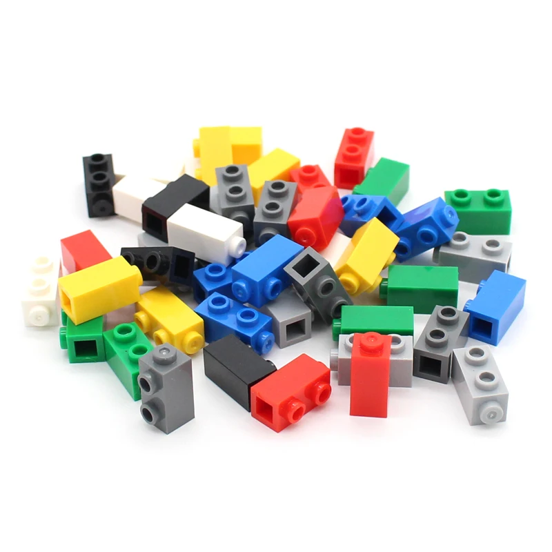 70pcs MOC Brick 32952 Modified 1x1x1 2/3 with Studs on Side Building Block Classic Piece Compatible with Accessory Toy