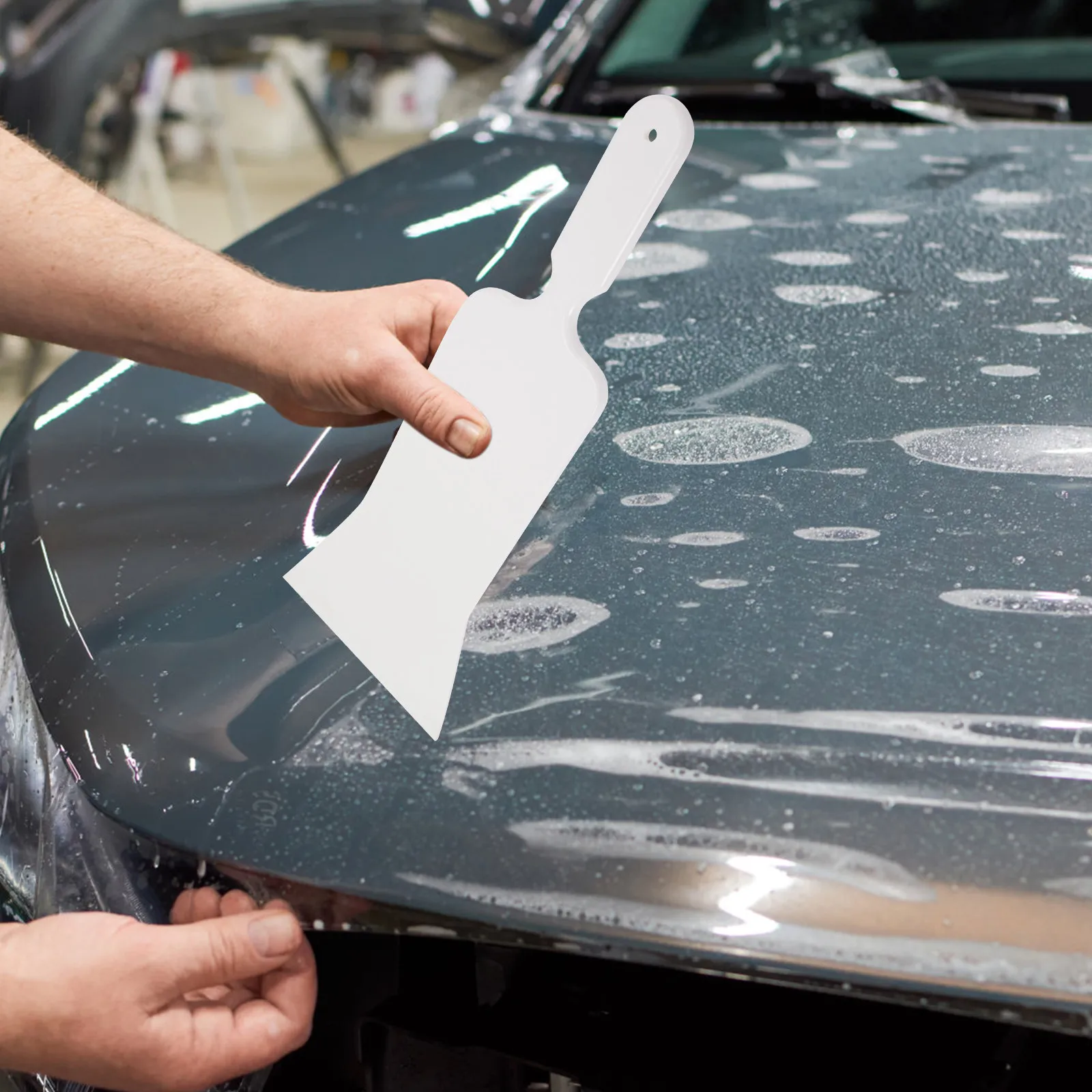 

Набор из 2 скребков для пленки премиум-класса с изогнутым дизайном для труднодоступных мест и очистки лобового стекла под низким углом