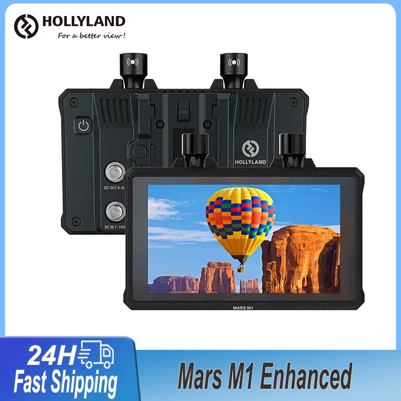 

Hollyland Mars M1 Enhanced 3-in-1 SDI HDMI Wireless Transmitter Receiver Monitor Wireless Video Transmission System Monitor