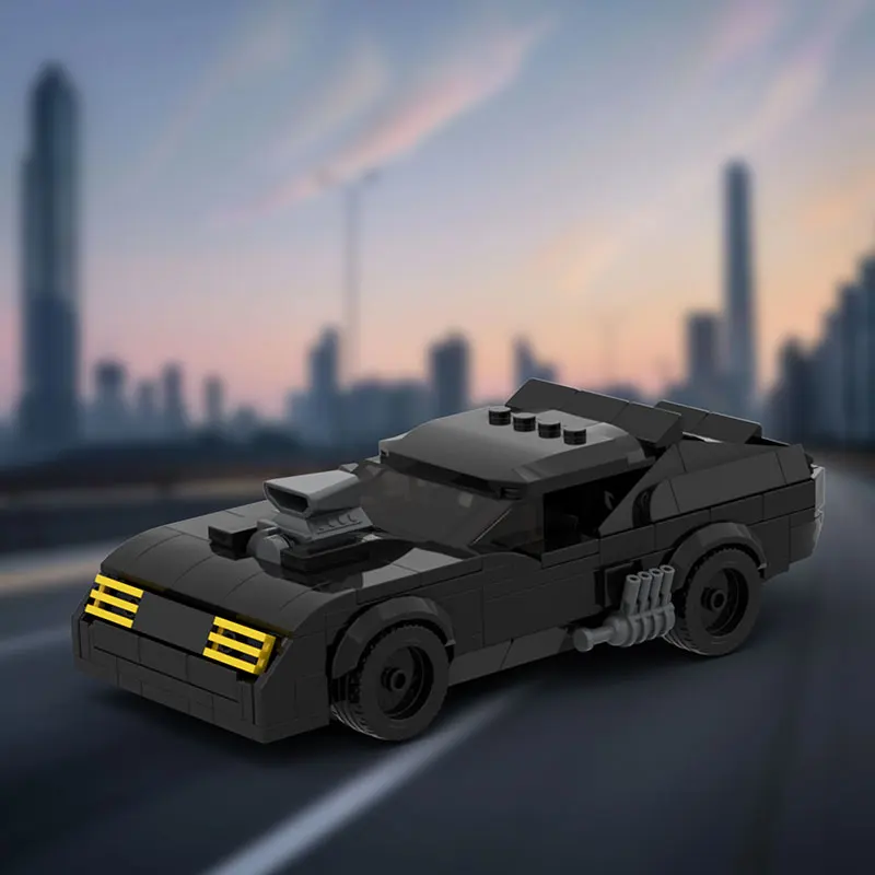 

274-piece small particle building blocks mini version interceptor muscle car speed vehicle model toy gift set