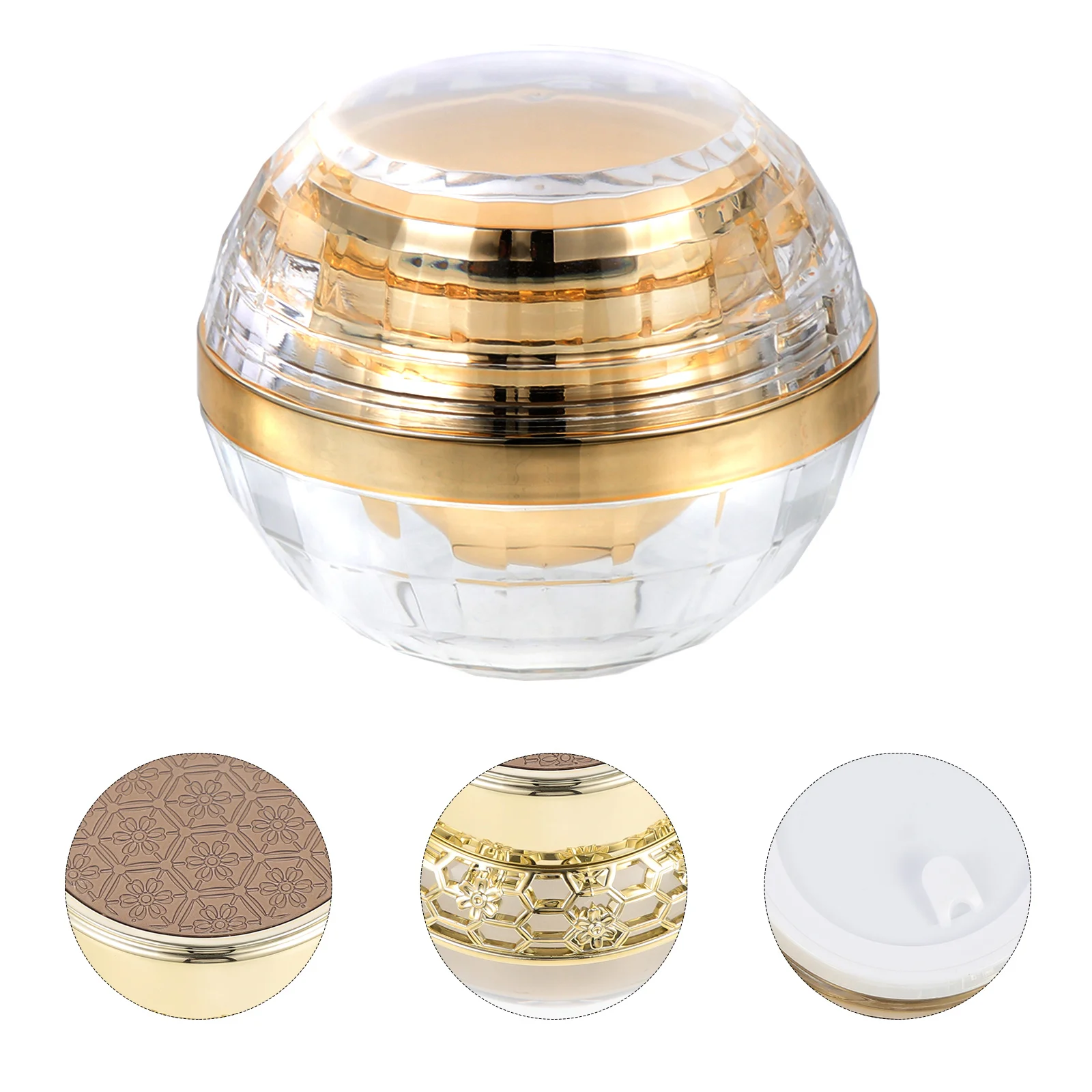 

Cream Bottle Lotion Jar Reusable Lip Gloss Travel Face Container Makeup Storage Jars Pp Inner Cover Cosmetics