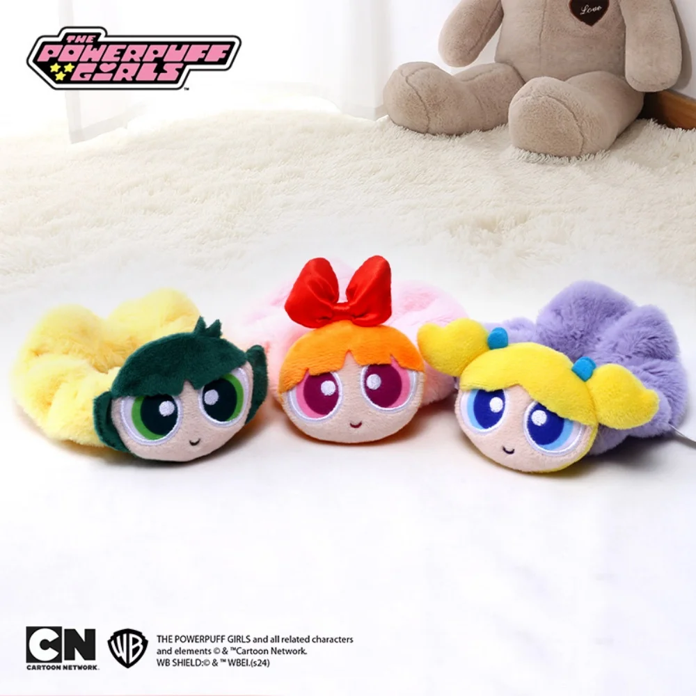 Genuine The Powerpuff Girls Holder Elastic Hair Bands Cartoon Scrunchies Hairband Leagues Headband Gifts for Women Girls