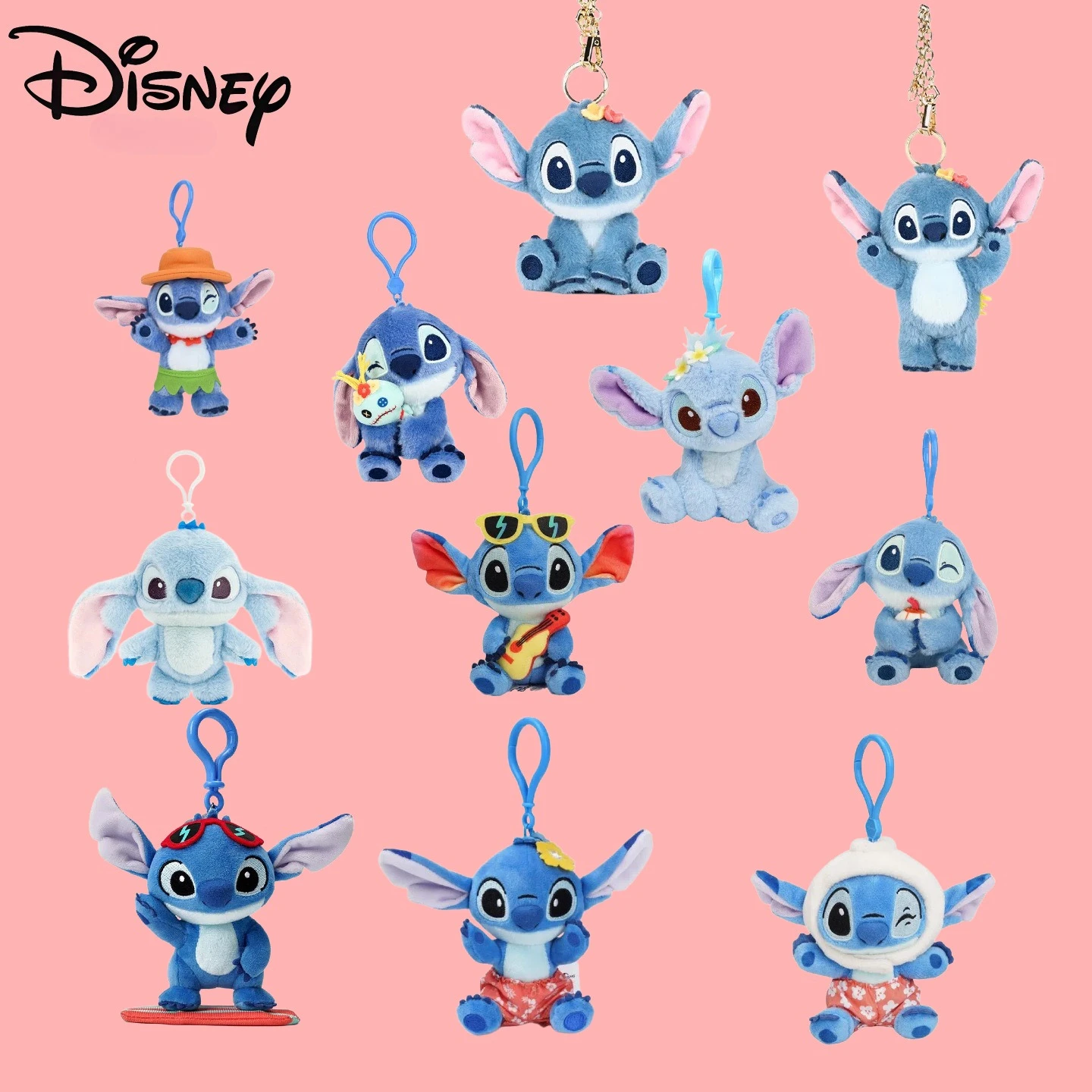 

Miniso genuine Disney Stitch dolls Stich pendant car keychain school bag couple hanging ornaments women