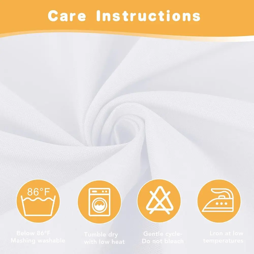 Waterproof Outdoor Curtain Set for Patio, 4-Panel, 54 x 108, Privacy & Light Control for Porch, Gazebo, Pergola