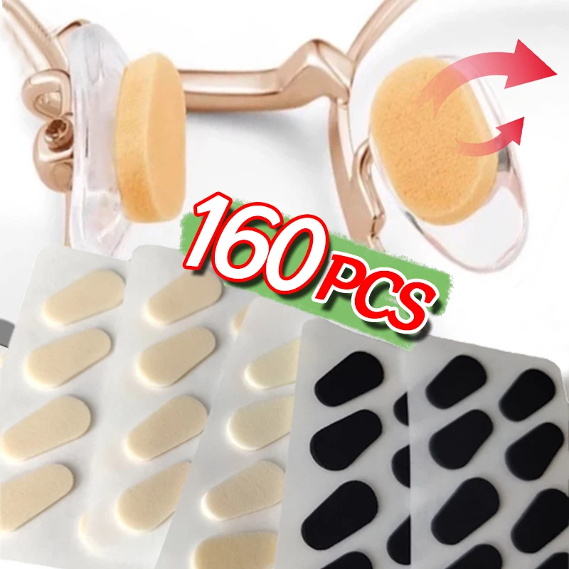 Almohadillas para la nariz de espuma suave, almohadillas autoadhesivas para la nariz EVA, gafas antideslizantes, almohadillas para la nariz de forma ovalada, accesorios para la nariz