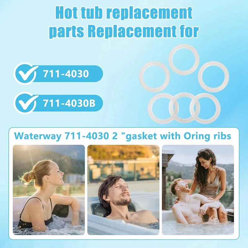2025 Nuovo 711-4030B 2 pollici per Balboa Gecko Spa Guarnizione del riscaldatore della vasca idromassaggio per standard 2 pollici Spa Riscaldatore Assemblaggi Unioni Guarnizione