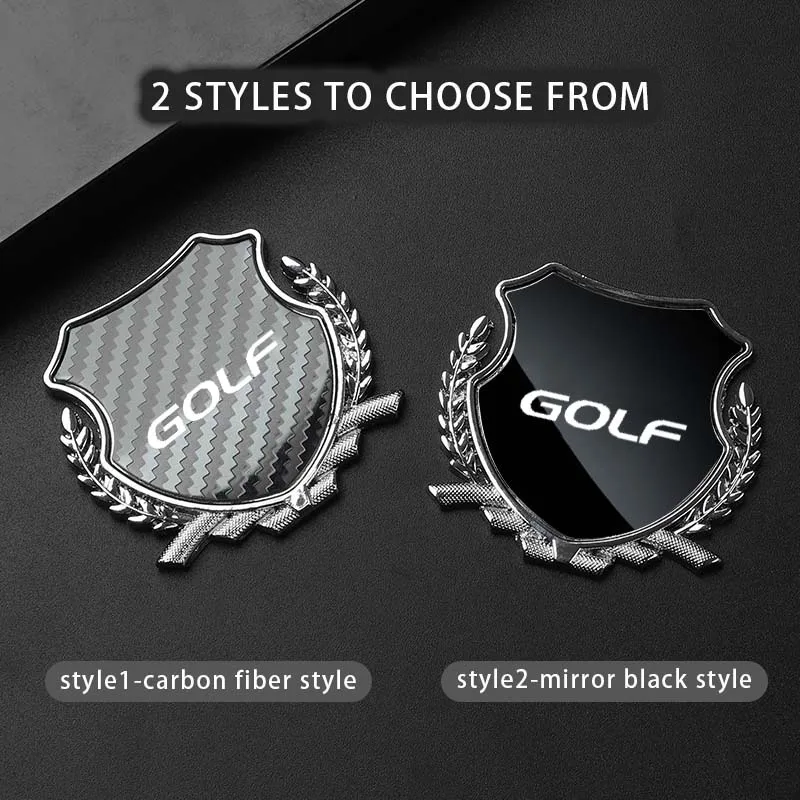 Car Side Modification Sign Triangular Metal Sticke For VW GOLF MK5 MK7 MK6 MK4 MK3 MK2 L 6 2013 2018 2019 2021 Accessories Logo