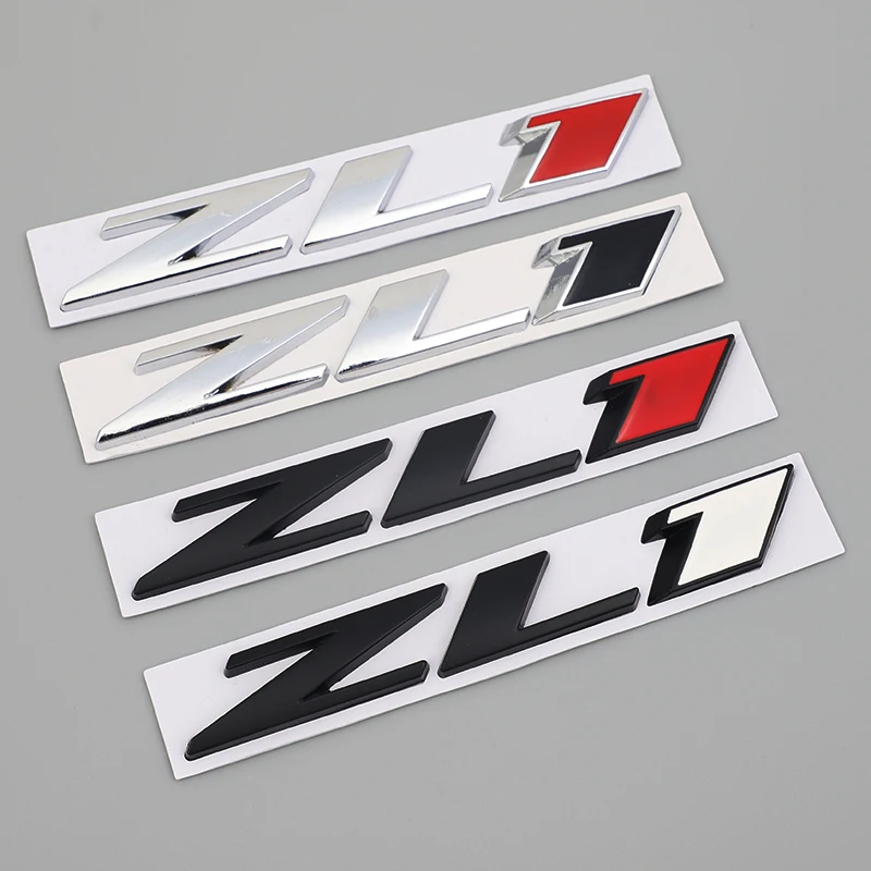Pegatinas de Metal 3D para coche, insignia emblema del maletero del guardabarros ZL1 para Chevrolet Camaro ZL1 Cruze Z71 Aveo Captiva Malibu, accesorios
