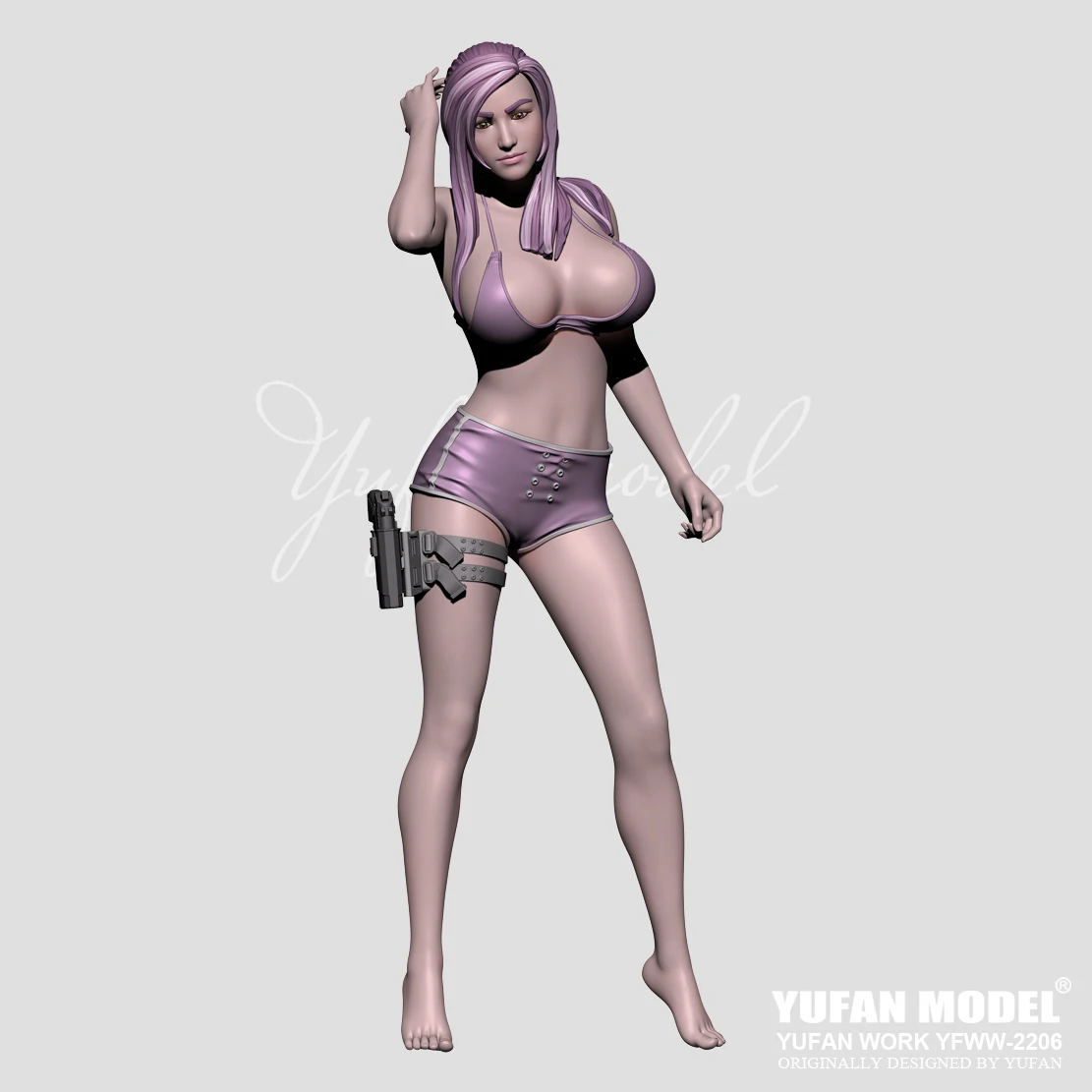 YUFANMODEL1/35 1/24 1/18Resin model kits figure beauty colorless and self-assembled YFWW-2206