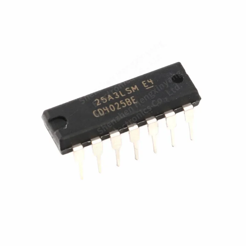 10PCS CD4025BE package DIP-14 triple input or non-gate logic chip