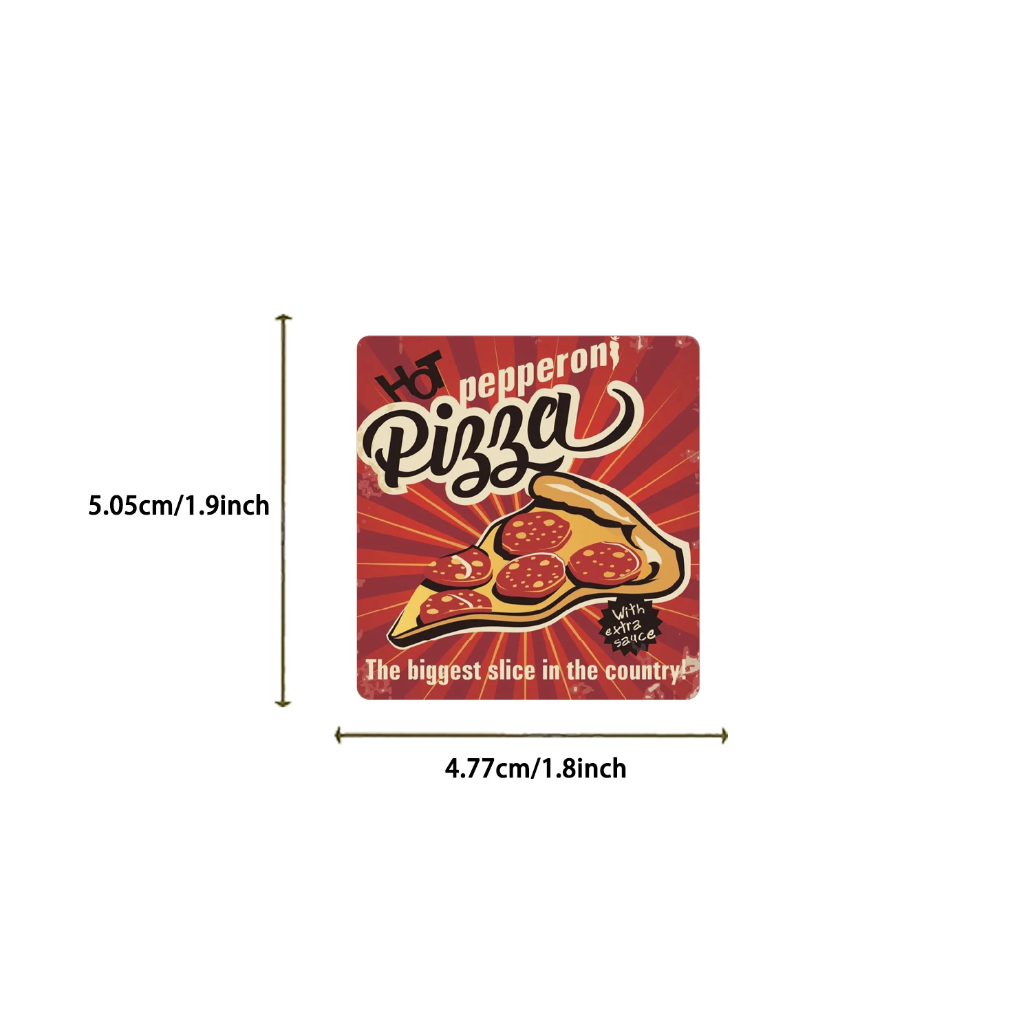 50 stuks Retro voedselstickers coole anime stickers notebook DIY decoratiestickers waterdicht en duurzaam festival primair cadeau