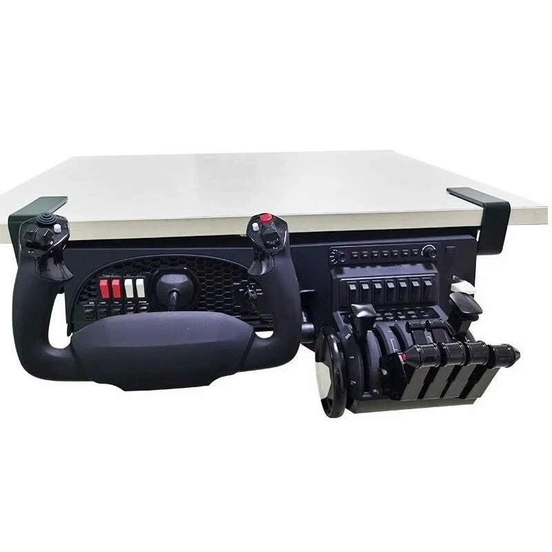 Multifunctional Desk Mount  Throttle Quadrant Flight Simulator Joystick with Honeycomb Design