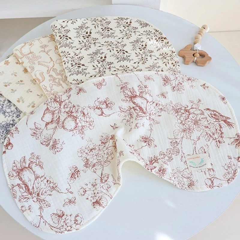 

Newborn Baby Shoulder Pad Burp Cloth Soft & Absorbent Cotton Bibs Unisex Designings Burp Cloths for Boy Girls