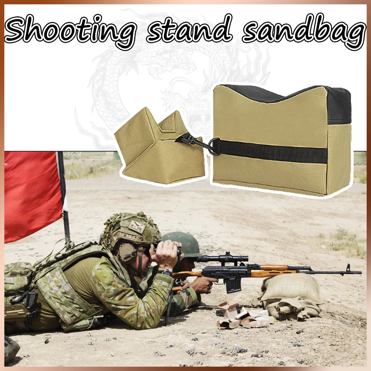 

Outdoor Tactical Shooting Rest Bags 900D Multi-functional Bench Rest Shooting Sandbag Stand Holders for Range Shooting Hunting