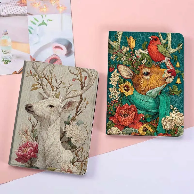 

Cartoon Deer Bird Flowers Tablet Case For Lenovo Xiaoxin Pad Pro GT plus 8.8 11 10.6 Y700 Y900 Go 8.8 Tab K11 10 P11