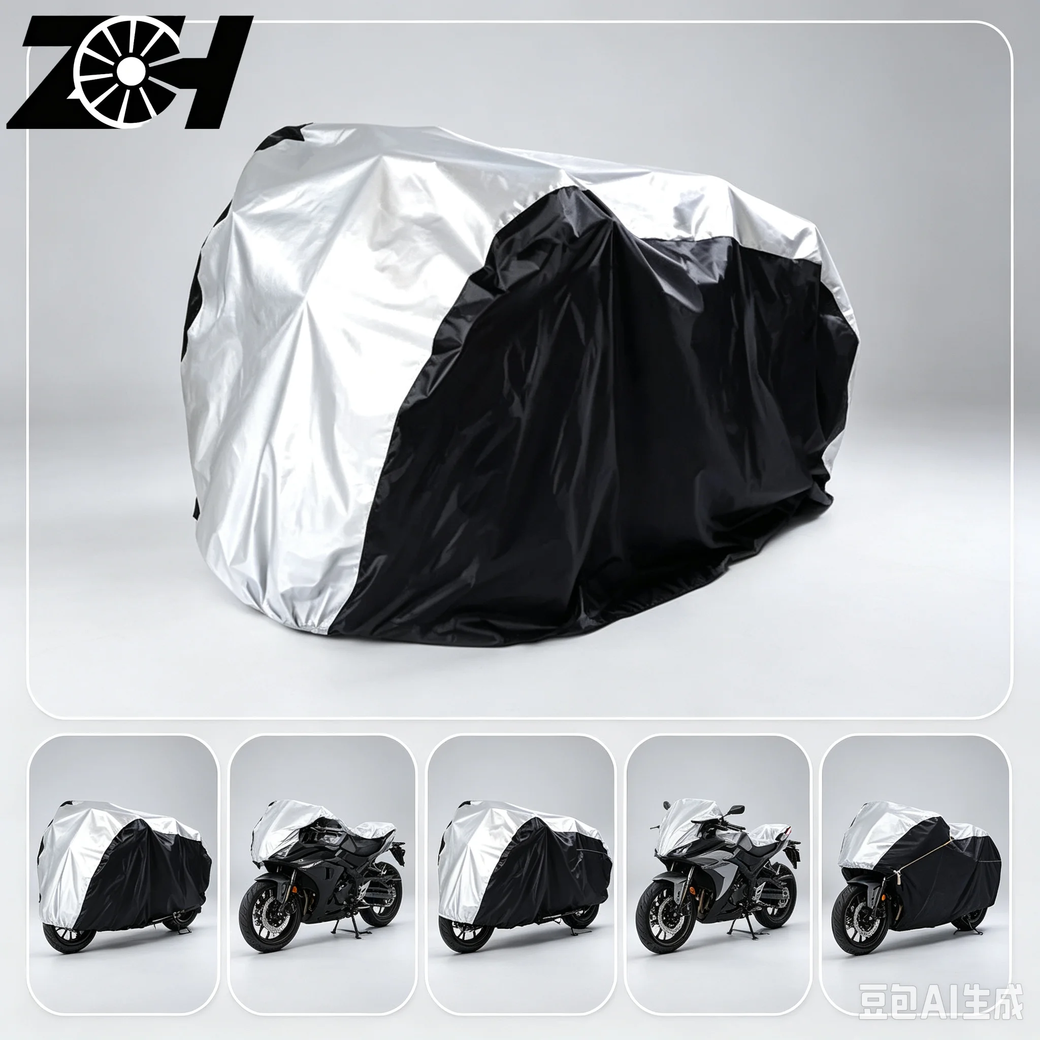 Universal Waterproof Nylon Bicycle Cycle Bike Cover Outdoor Rain Dust Protector Fit For 2 Bike