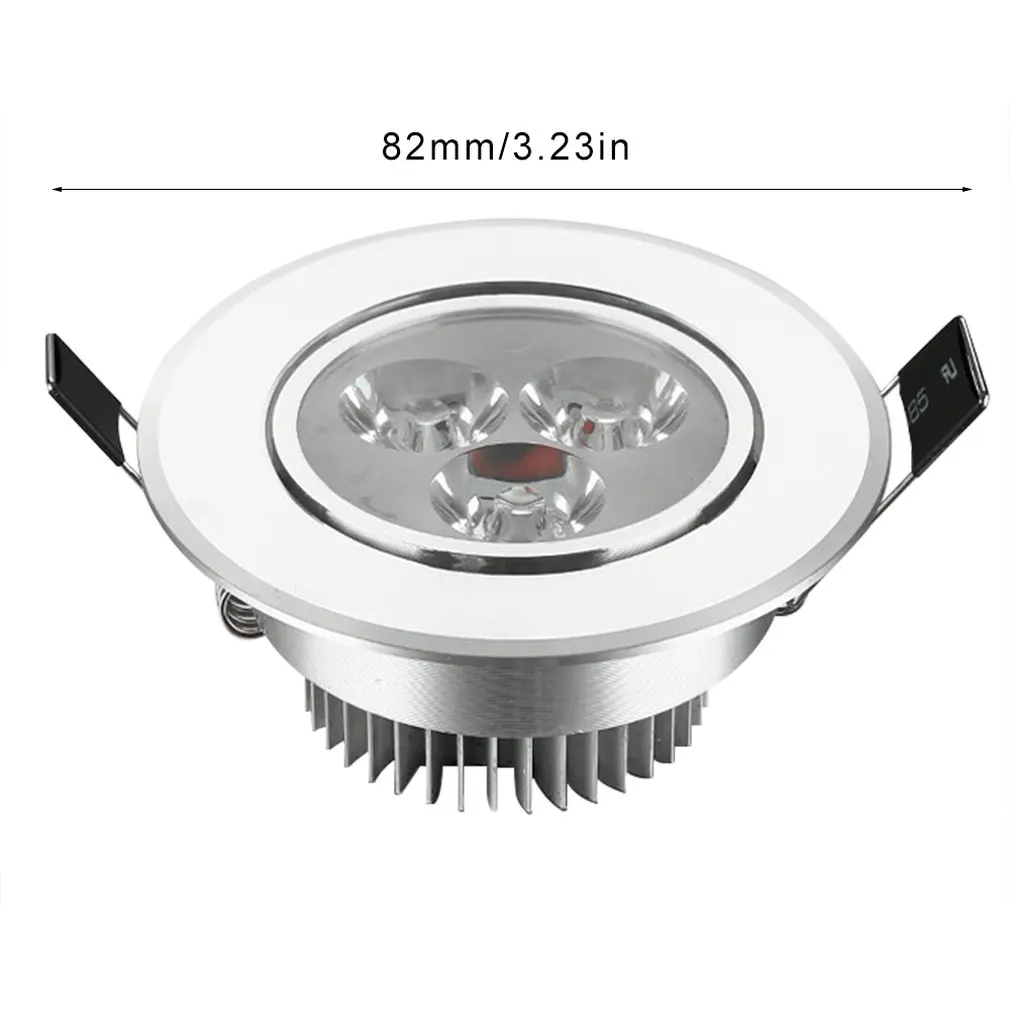 90mm Hole LED Downlight Spot Lights Warm Light LED Lamp 3W Ultra Bright Dimmable Recessed Down Spot Ceil With Driver Set