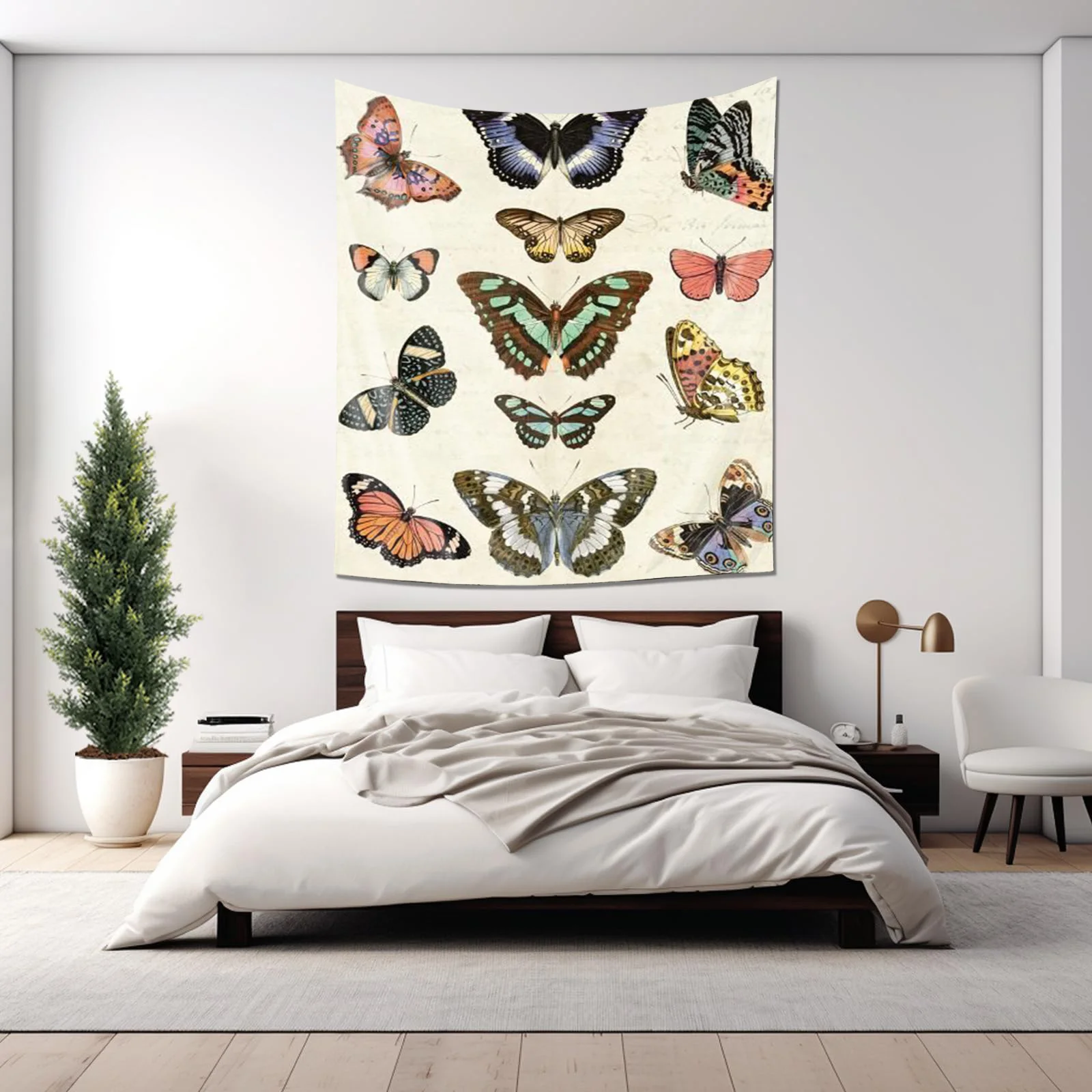 "Dancing Butterflies – Exquisite Butterfly Pattern Wall Hanging Tapestry"