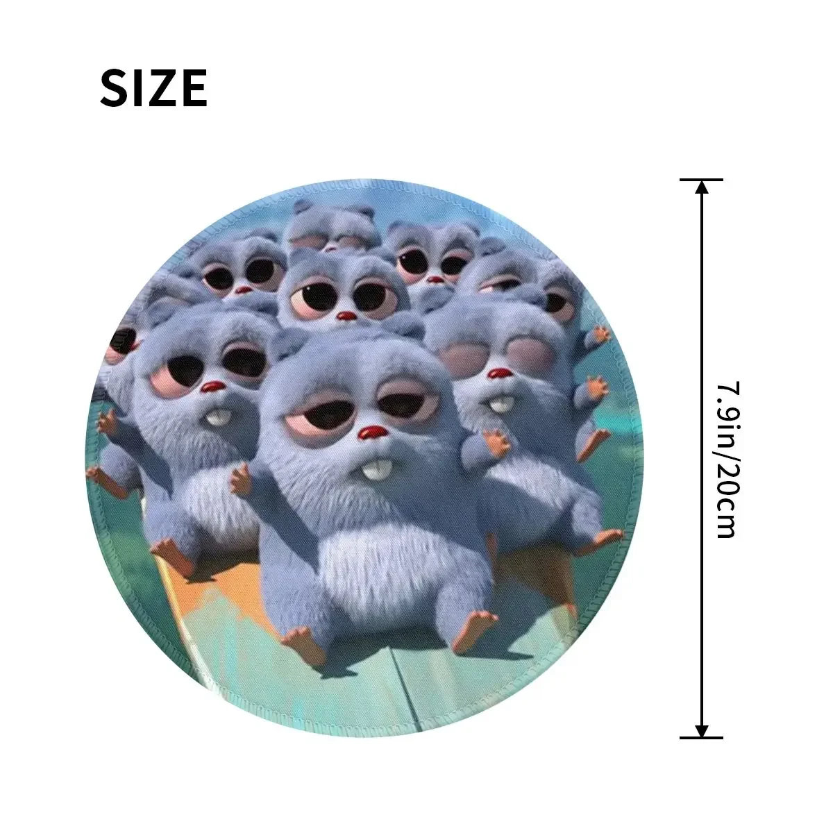 Animation Grizzy And The Lemmings Cartoon Anime Round Mouse Pad Computer Keyboard Mouse Mat Gamer Laptop Desk Mat