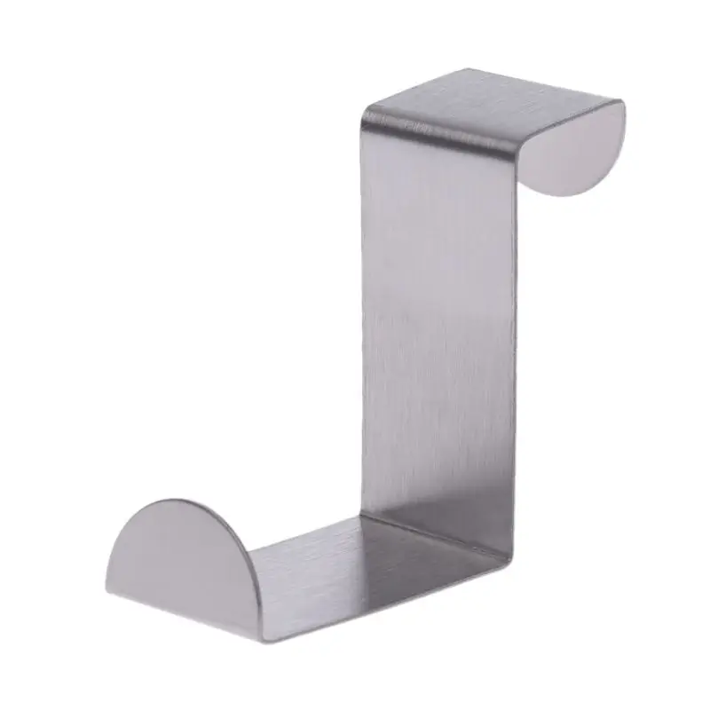 Stainless Steel Over Door Hook Kitchen Cupboard Drawer Cabinet Clothes Holder