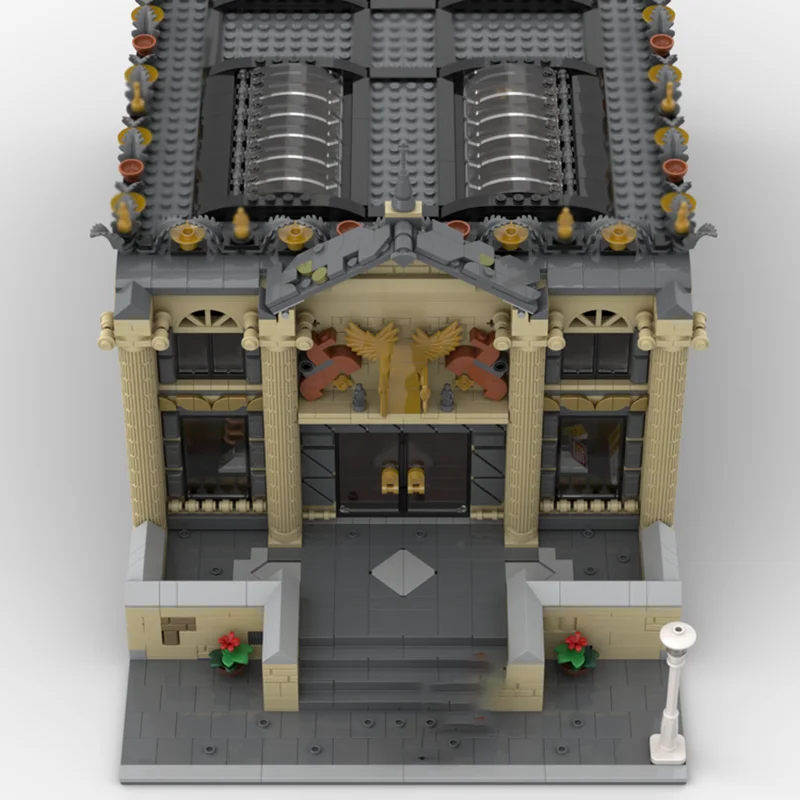 Modèle de Construction de ville modulaire, briques de Construction Moc, blocs technologiques de salle de Concert modulaire, jouet de noël à monter soi-même, cadeaux de Construction