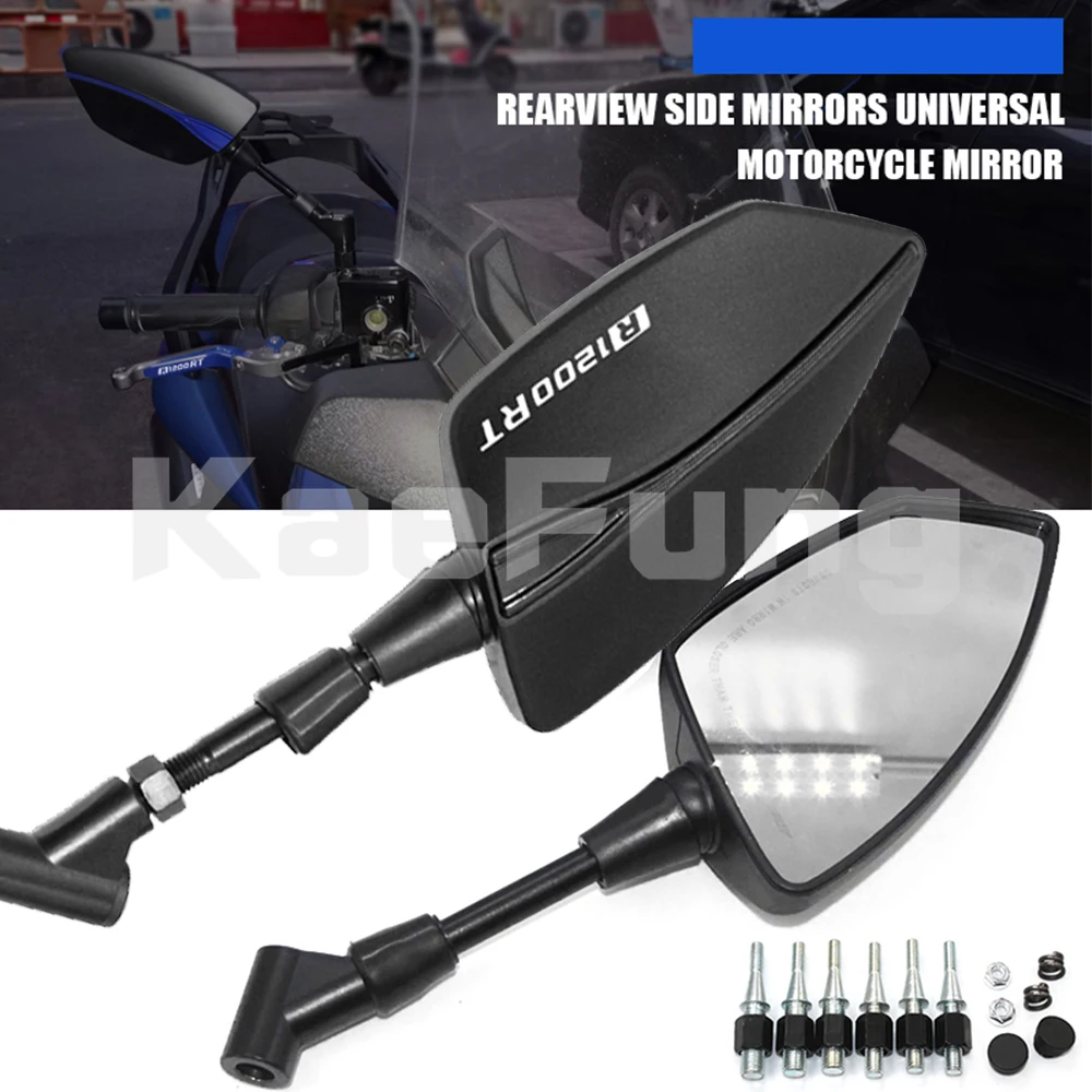 

For BMW R1200GS R1200 GS RT R1200RT Universal 10mm Motorcycle Accessories Racing Rearview Mirrors Rear View Housing Side Mirror