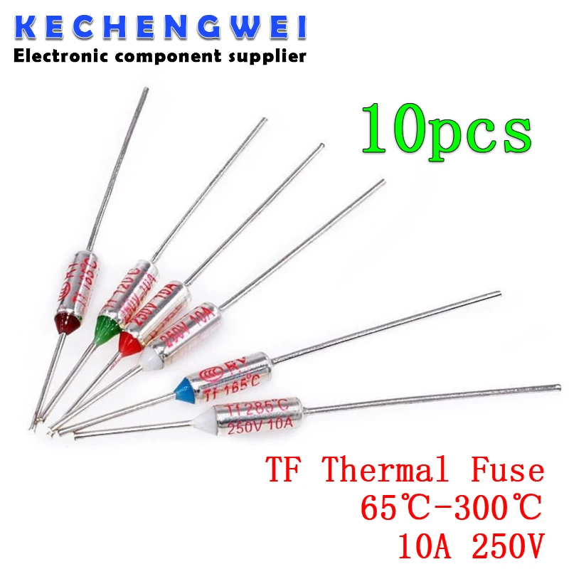 TF Thermal Fuse RY 10A 250V Temperature 65C 73C 75C 85C 100C 110C 120C 130C 152C 165C 172C 185C 192C 200C 216C 240C 280C 300C