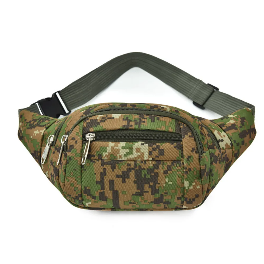 Outdoor Waist Bag Men\'s Tactical Waterproof Molle Camouflage Hunting Hiking Climbing Oxford Mobile Phone Belt Pack Combat Bags