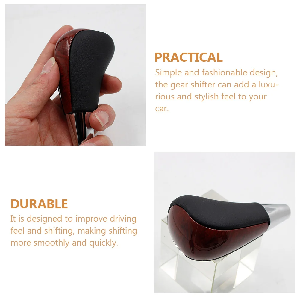 

Automatic Gear Shift Knob Paddles Car Shifting Head Gold PU ABS Durable Smooth Fits Transmission Lever Rods Fashionable Style