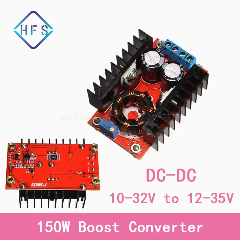 150W Power module DC-DC 10-32V to 12-35V boost converter module Adjustable power supply voltage Car laptop mobile power supply