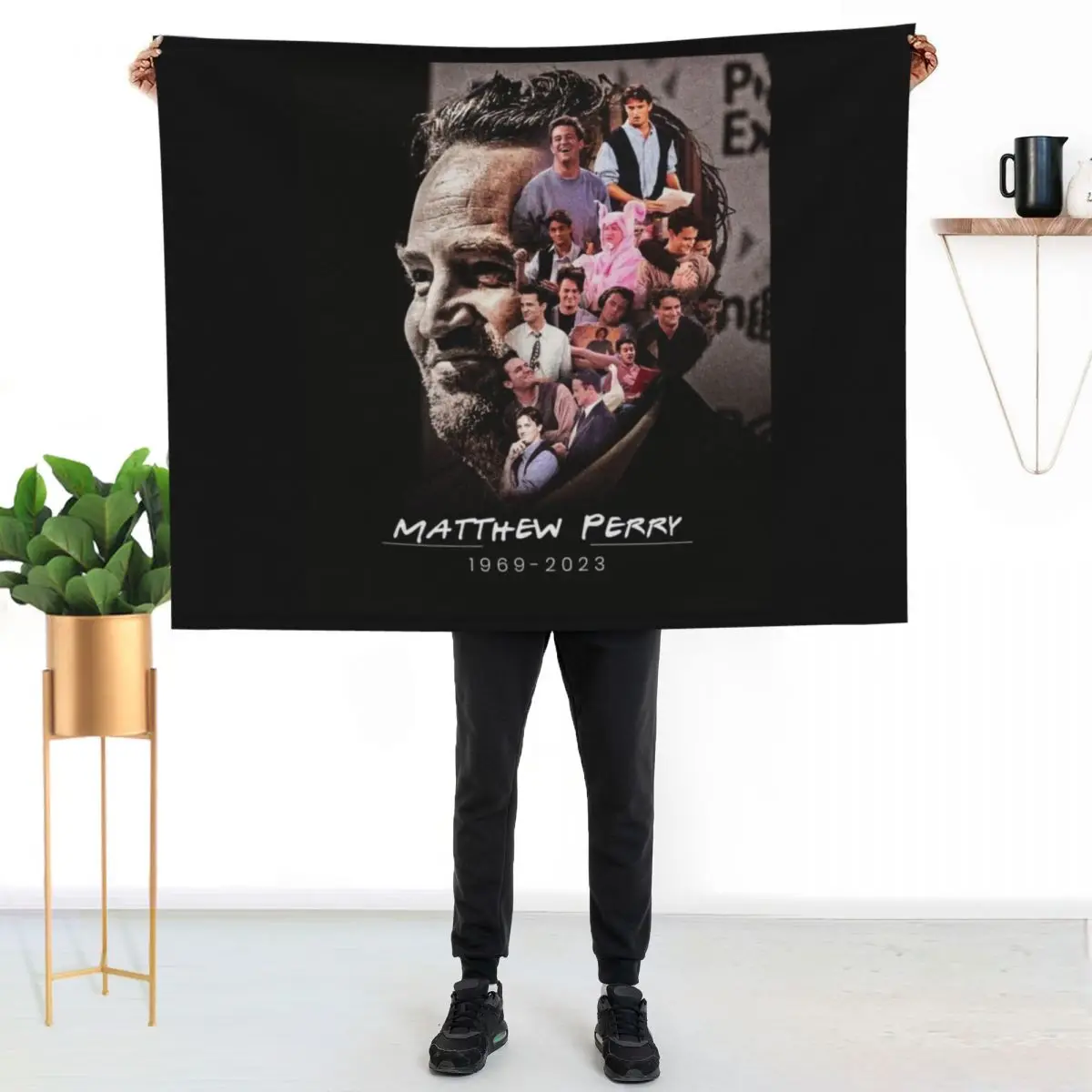 Matthew Perry Throw Blanket valentine gift ideas Decorative Throw Decorative Beds Softest Furry Furrys Blankets