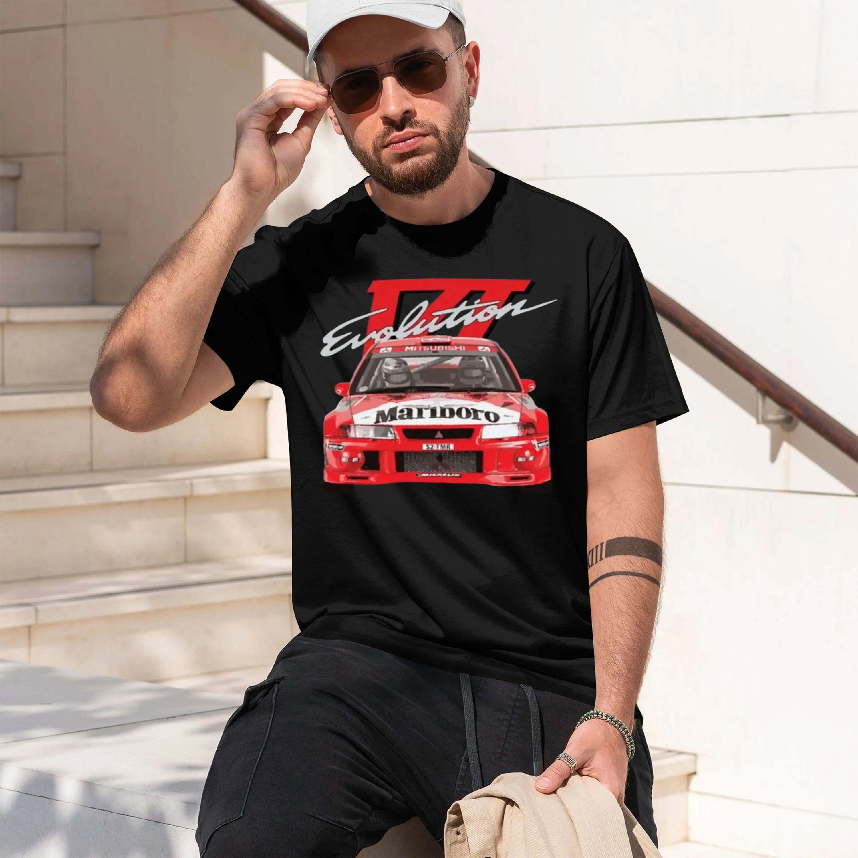 2026 New Model Evo 6 VI TME WRC RALLI Mitsubish Evolution Enkei Tommi T-Shirt Summer Casual Clothes Plain T Shirt Mens CottonTee